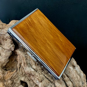 カウリウッド シガレットケース、50,000 年前のタバコケース。タバコボックス、お父さんへのプレゼント、ウィードボックス、マリファナボックス、タバコ 100 フィート、タバコボックス