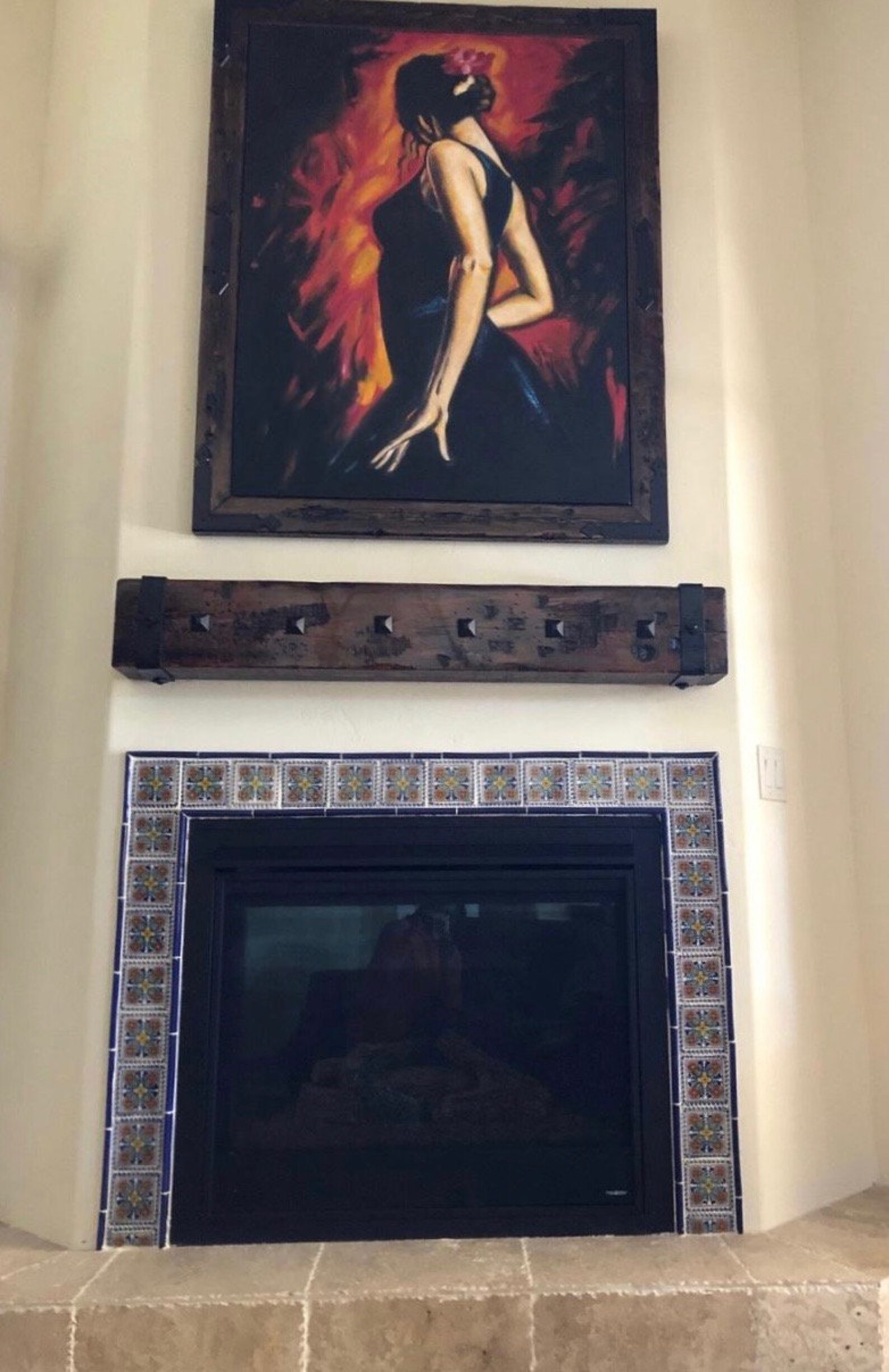 Spanish Distressed Wood Mantel for Custom Orders Only or Etsy