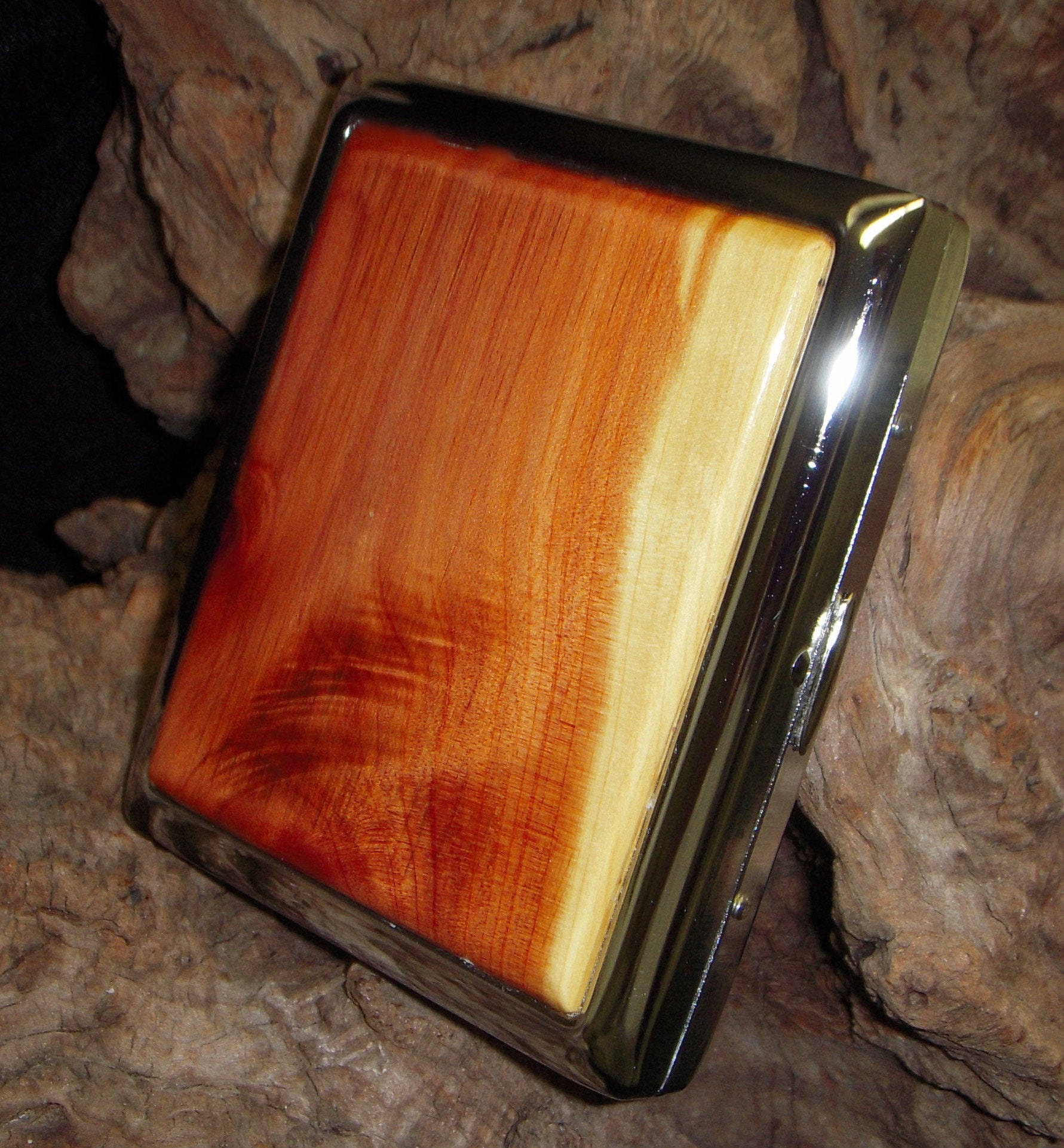 Eastern Red Cedar Cigarette Case Tobacco Case Wooden Etsy
