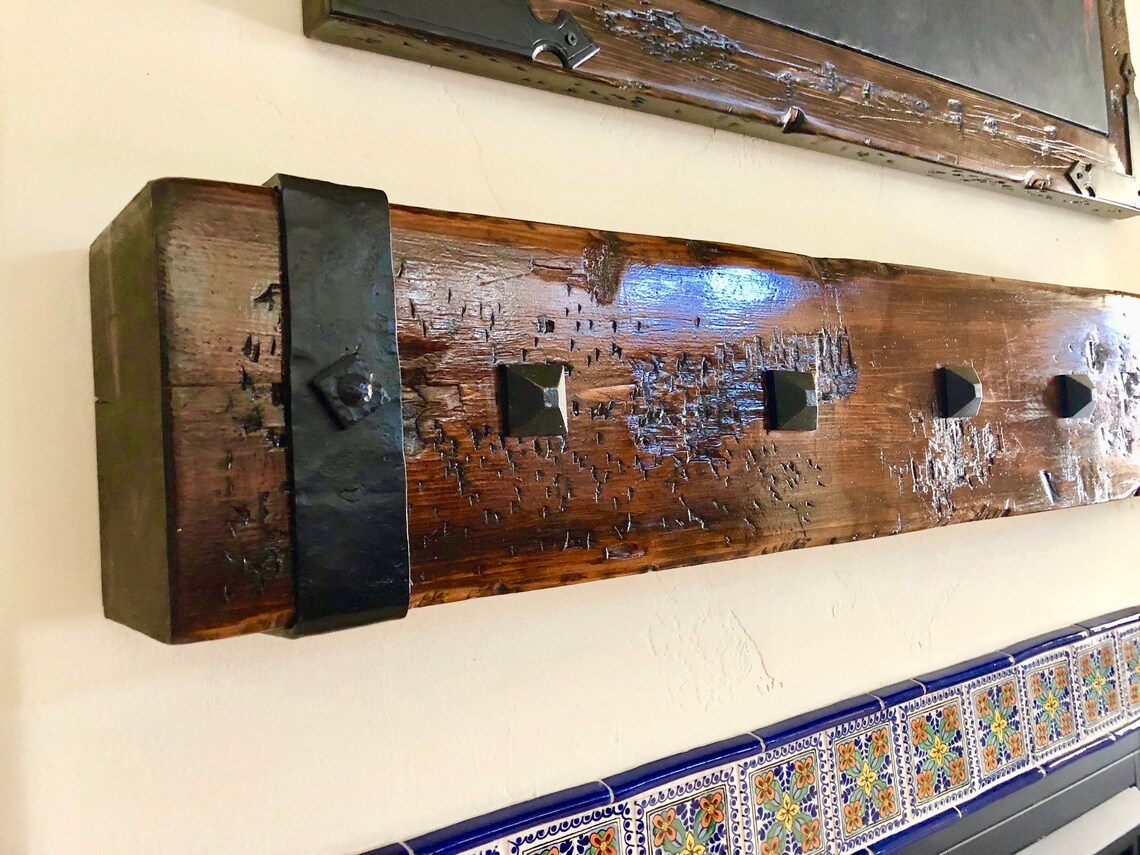 Spanish Distressed Wood Mantel for Custom Orders Only or Etsy