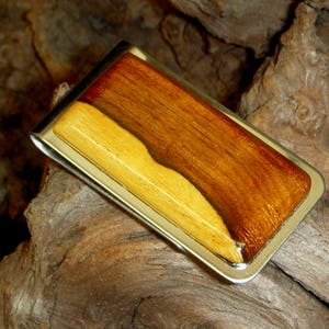 Wood Money Clip - Ironwood - Gift for Dad - Gift for Mom - Gift for the Groom - Birthday gift - Money clips - Wood money clip