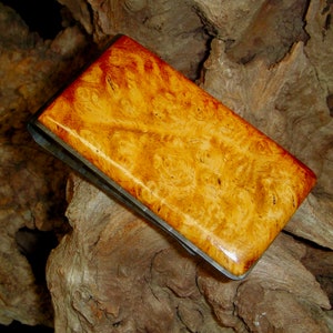 Clip de dinero, Amboyna Burl - Mejor regalo de hombre - Unisex - Regalo para hombres, clip de dinero, Clip de dinero grande, Regalo para papá, Unisex