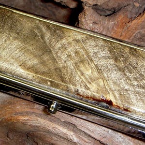 Boîte à pilules en loupe de Buckeye, étui à pilules de voyage - compartiment à pilules - boîte à pilules contraceptives - boîte à pilules sac à main - pilulier en bois - étui menthe