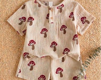 2-Piece Toddler Boys Watermelon Print Tee & Shorts Set