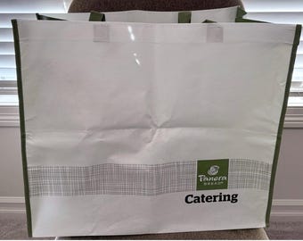 Torba cateringowa PANERA BREAD wielokrotnego użytku, duże torby 18 x 21 x 12