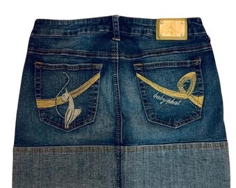 Spódnica dżinsowa vintage Y2K Baby Phat 26/S