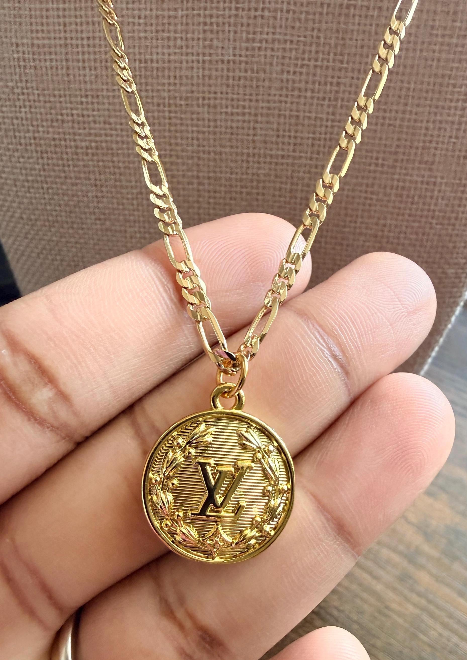 Louis Vuitton Necklace Gold - Etsy