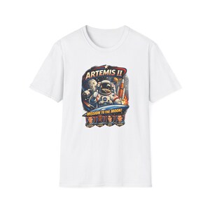 Camiseta de la misión espacial Artemis II / Camiseta estampada de la misión a la Luna