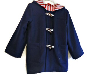 Toddler Girls Hooded Winter Swing Coat Custom Design | Etsy