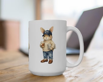NYC Coffee Bunny Mug | Ceramic Mug