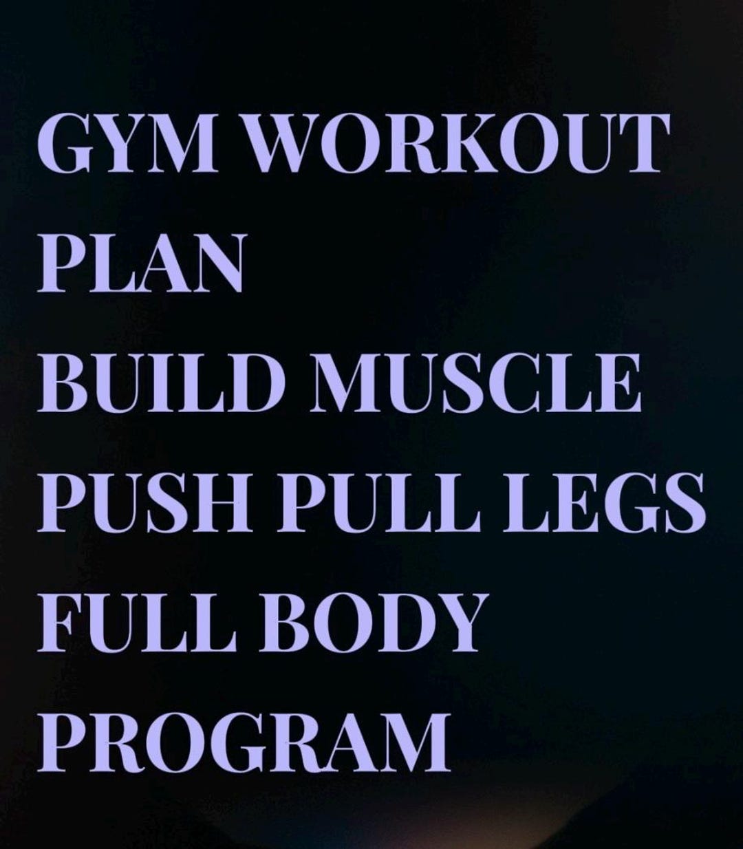 Leg Strength Training Program Gym Workout Plan – Muscle Building Program PDF | Push Pull Legs Routine ...