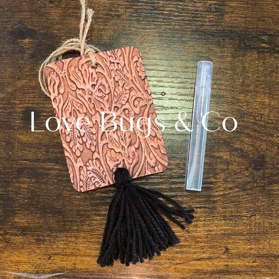 Brown Tooled Felt Freshie Brown Tooled Felt Freshie