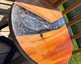 Handmade Custom Live-Edge and Epoxy Resin Table