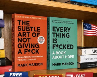 Mark Manson Paperback Book Set | Subtle Art, Everything Is Fcked