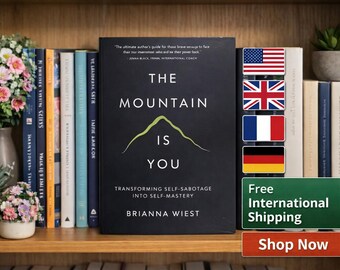 The Mountain Is You Book | Self Growth, Motivation, Personal Development Guide