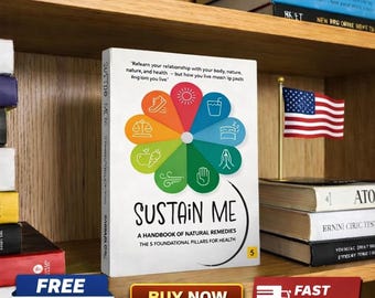 Sustain Me Wellness Book | Natural Living, Self Care Guide