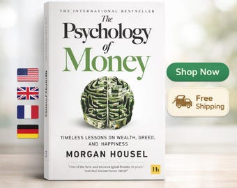 The Psychology of Money Book by Morgan Housel | Wealth Mindset Finance Bestseller