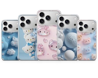 Cute Hello Kitty Phone Case Soft TPU Gel with Matte UV Print Lovers choice