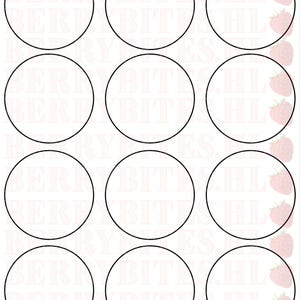 Oreo Outline Template, Stencil, Custom Orders, Printable Digital Template