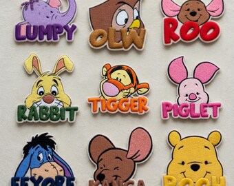Patchs Winnie l'ourson à coudre et fer à repasser, amis ourson Disney, bricolage brodé patch sac à dos veste cadeau garçons filles
