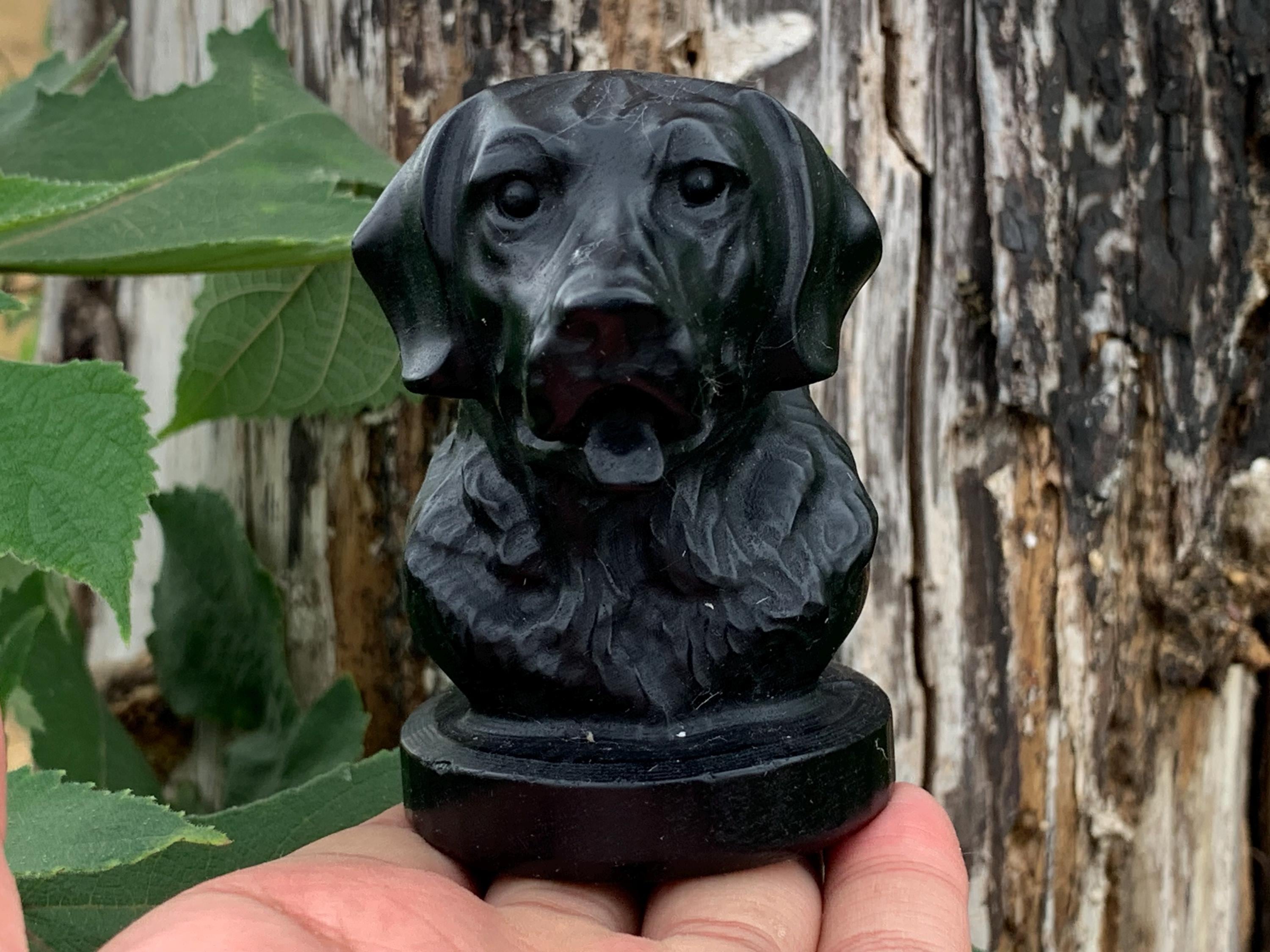 Obsidian Dog - Etsy