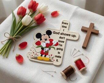 Bible Verse Embroidered Patches, Disney Christian Iron On Patch, Faith Gift for Her, DIY Backpack, Sew on Hook & Loop