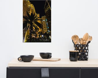 Manila BGC Skyline Night Photography Print | Philippines Urban Nightscape Travel Decor