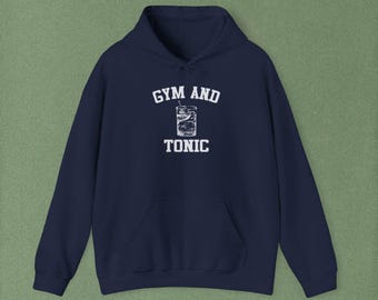 Felpa Gym and Tonic / Umorismo fitness, grafica cocktail