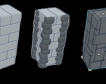 Pack of Pillars  - 6 pillars for DnD Tabletop Gaming. 5E, plastic pillars to paint.