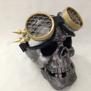 Burner goggles - Metal punk wing spikes Honeycomb lens template