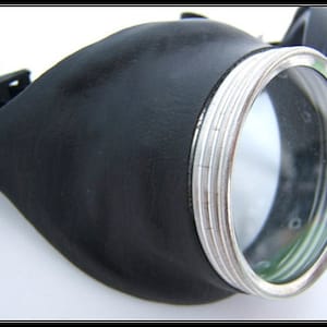 Black Steampunk Goggles, Leather Biker Goggles, Burning Man, Sci-Fi, Cyberpunk, Festival, Cosplay, Rave Wear, EDM, Costume, Apocalyptic