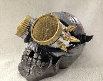 Burner goggles - Metal punk stinger spikes Waspeye lens