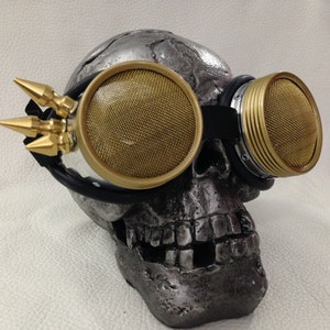 Burner goggles Metal punk wing spikes Waspeye lens template image 1