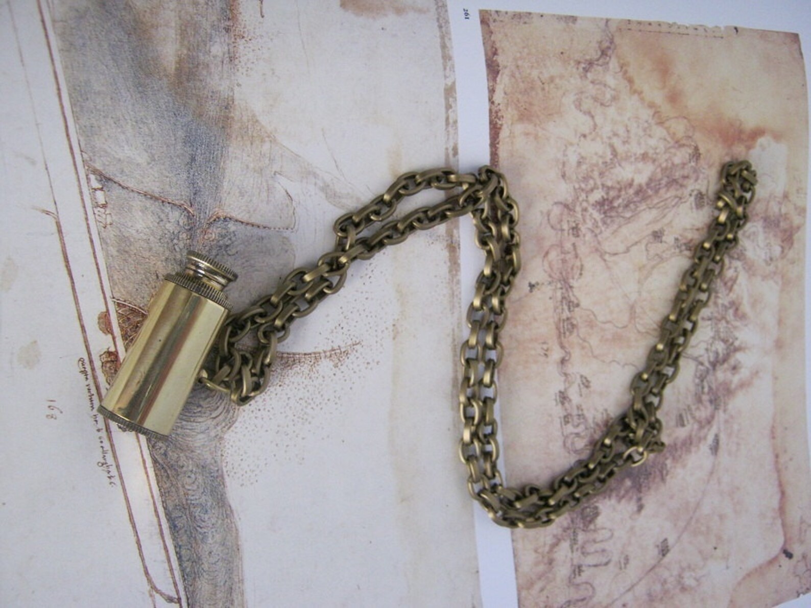 Miniature Extending Telescope Necklace Cute Steampunk Necklace Etsy