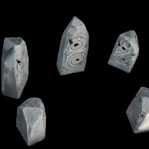 Glowing Glyphs Omen - Astral Trace - Tabletop Gaming. Lighted Omen Obelisk Stone.