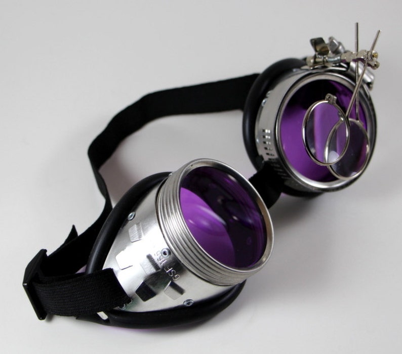 Mad Scientist Goggles dr. Jekyll XV Purple Lenses Etsy