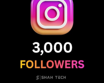 3.000 Instagram-Follower | Schneller Instagram Wachstumsservice | Echter Social Proof Boost