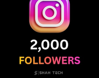 2.000 Instagram-Follower | Schneller Instagram Wachstumsservice | Echter Social Proof Boost