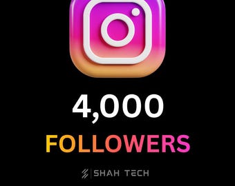 4.000 Instagram-Follower | Schneller Instagram Wachstumsservice | Echter Social Proof Boost