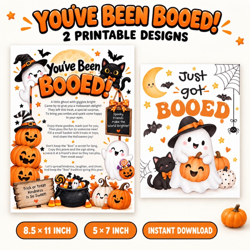 You Ve Been Booed Letter - Etsy