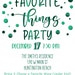 Favorite Things Party Invitation, Favorite Things Party Invite, My Favorite Things Party ...