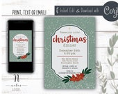Christmas Dinner Invitation Digital, Holiday Dinner Invite Download, Winter Dinner Party Invitation, Christmas Dinner Party Invite Template