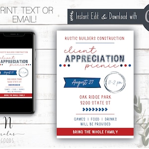 Customer Appreciation Invitation, Employee Appreciation Invite, Appreciation Invitation, Appreciation BBQ Party Invitation