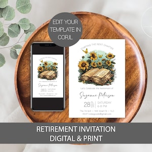 Teacher Retirement Invitation Template, Retirement Invitation for Teacher, Teacher Retirement Invite, Principal Retirement Invitation
