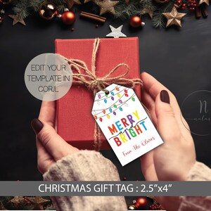 Neighbor Christmas Gift Tags, Christmas Neighbor Gift Tag, Christmas Treat Tags, Christmas Gift Tag Personalized