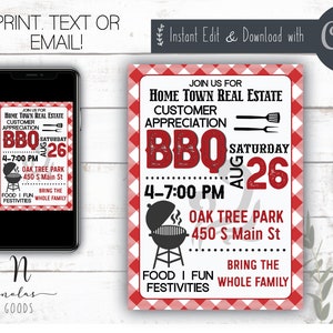 Customer Appreciation Invitation, Appreciation BBQ Party Invitation, Employee Appreciation Invite, Appreciation Invitation