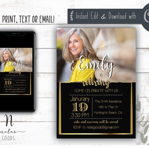 Retirement Invite Woman, Retirement Party Invitation Template, Retirement Celebration Invitation, Surprise Retirement Party Invitation