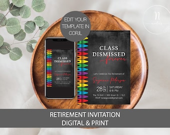 Uitnodiging pensionering leraar, uitnodiging hoofdpensionering, pensionering uitnodiging voor leraar, uitnodiging pensioenfeest voor leraar,