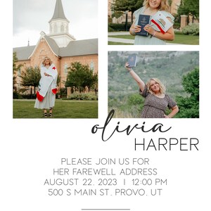 LDS Mission Announcement Digital Download, LDS Missionary Homecoming ...