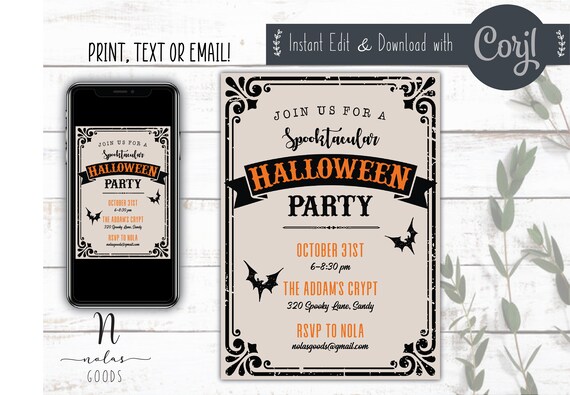 Free Printable Halloween Invitations For Adults